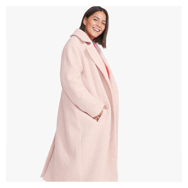 Women+ Rosé Coat - Pale Pink