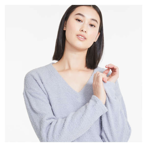 Chenille Pullover - Dusty Blue