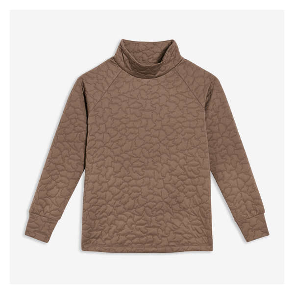 Quilted Pullover - Light Brown
