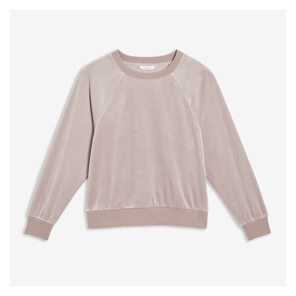 Velour Pullover - Taupe