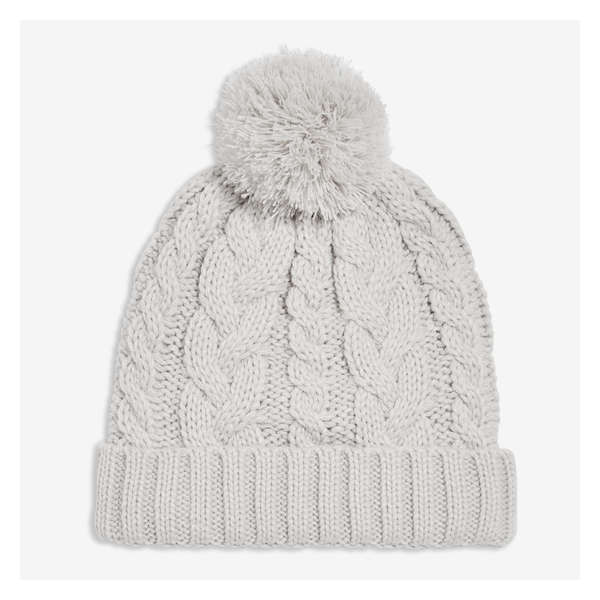 Cable Knit Toque - Grey