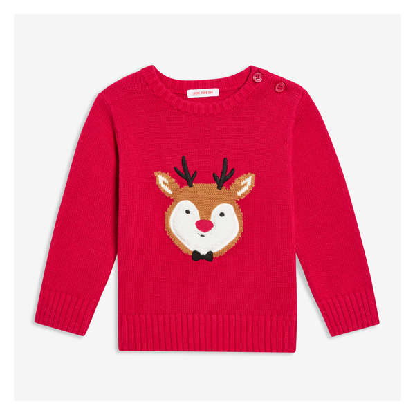 Baby Boys' Knit Sweater - Dark Red
