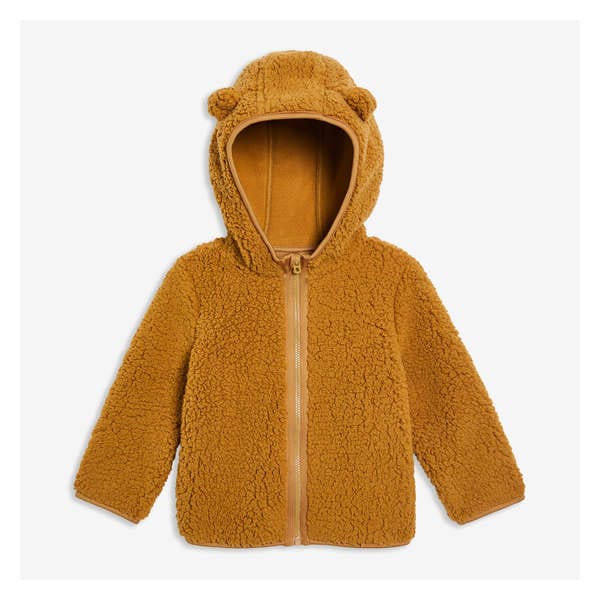 Baby Boys' Faux Fur Jacket - Light Brown