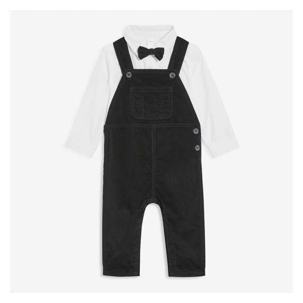 Baby Boys' 2 Piece Overall Set - JF Black