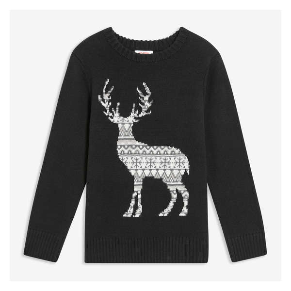 Kid Boys' Graphic Sweater - JF Black