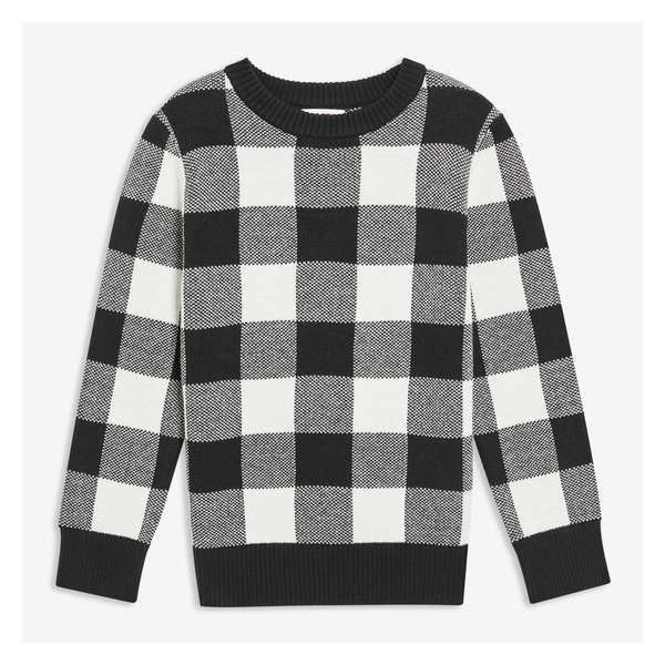 Chandail en tricot pour garçons - Noir JF