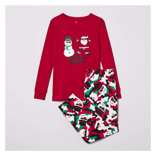 Ensemble pyjama 2 pièces pour petits garçons - Rouge