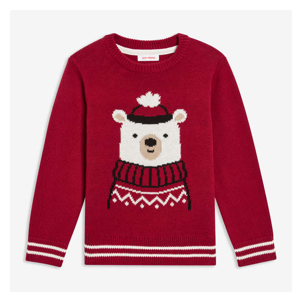 Toddle Boys' Graphic Sweater - Red