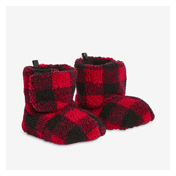 Toddlers' Slipper Booties - Red