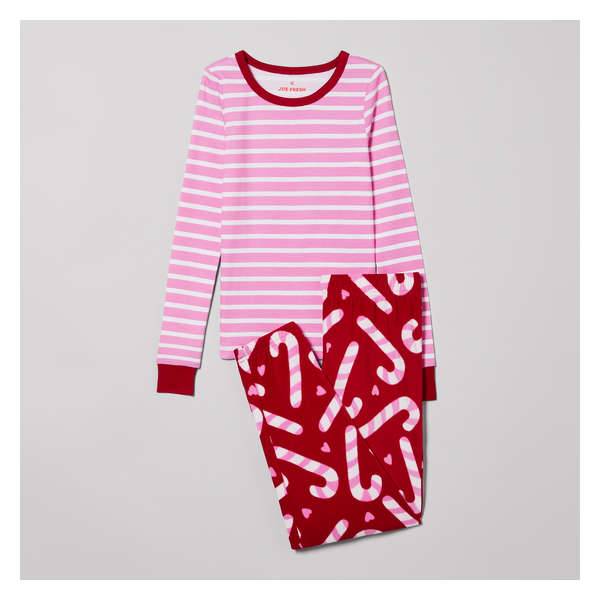 Ensemble pyjama 2 pièces pour filles - Rouge