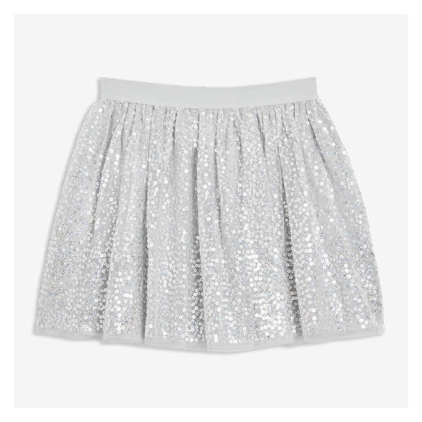 Kid Girls' Sequin Skirt - Silver