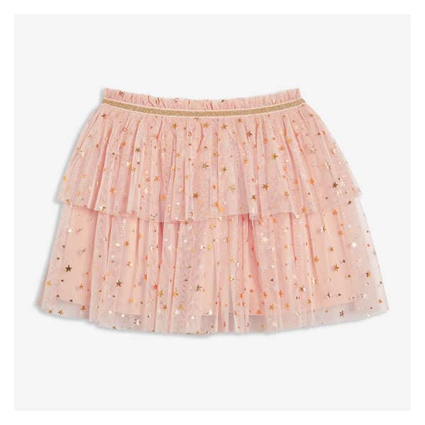 Toddler Girls' Tiered Skirt - Dusty Pink