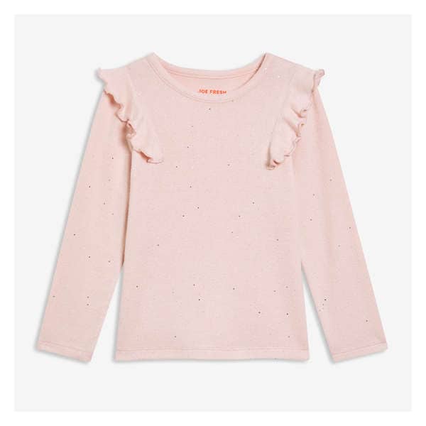 Haut à volants pour petites filles - Rose Cendré
