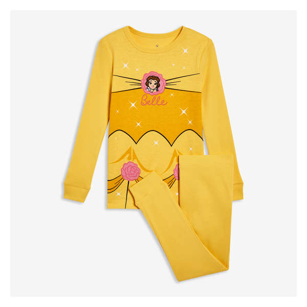 Toddler Girls' 2 Piece Disney Sleep Set - Light Yellow