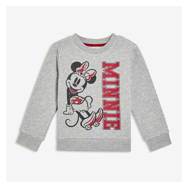 Toddler Girls' Disney Minnie Mouse Popover - Light Grey Mix