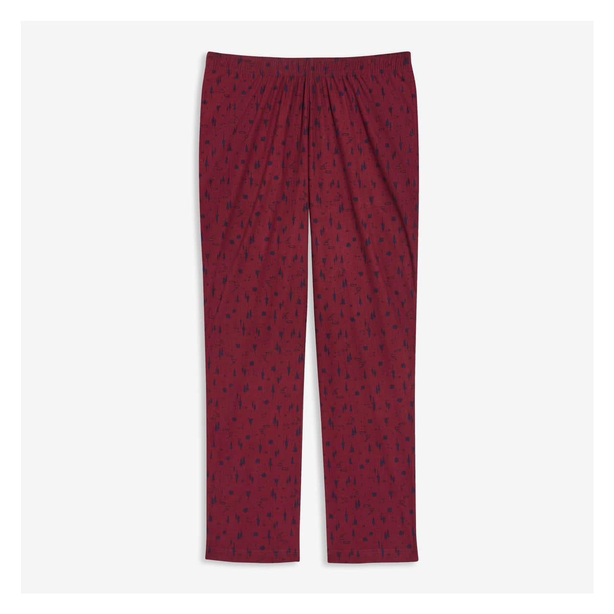 Men's Sleep Pants in Dark Burgundy from Joe Fresh