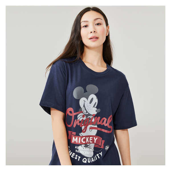 Gender Free Adult Disney Mickey Mouse Tee - Dark Navy