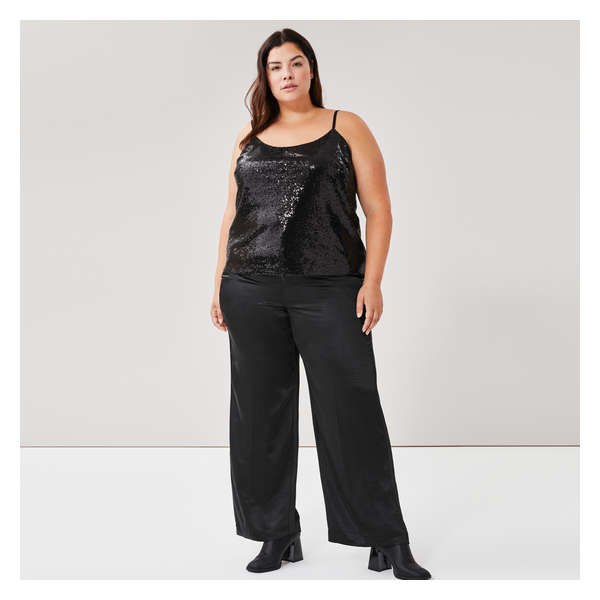 Pantalon en satin Femmes+ - Noir JF