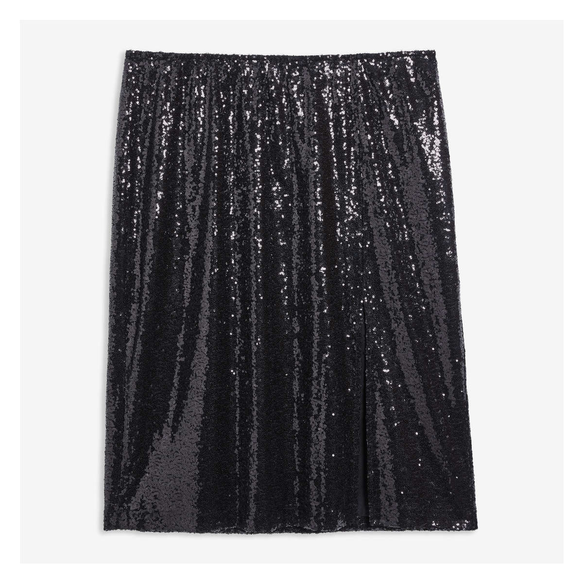 New look on sale black sequin skirt