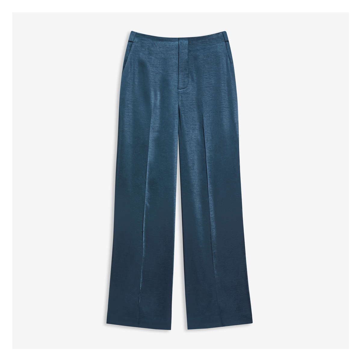 Satin Pant in Blue from Joe Fresh