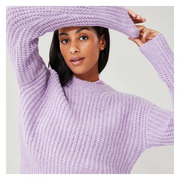 Knit Pullover - Purple Mix