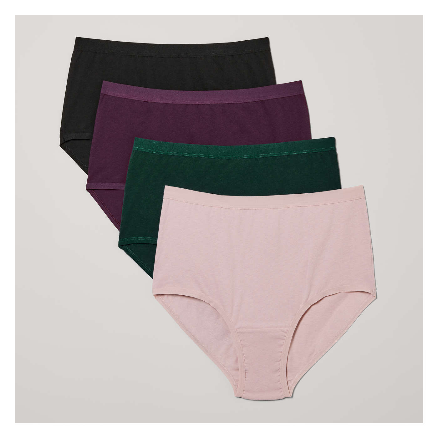 4 Underwear Briefs Woman Underwear Stretch Cotton Hypoallergenic Soft Basic