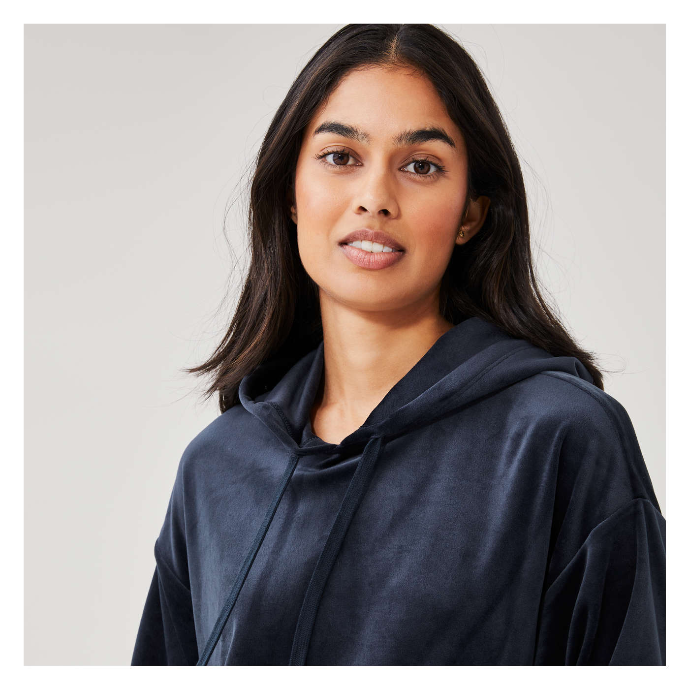 Crushed Velour Zip Up Hoodie - Fabletics