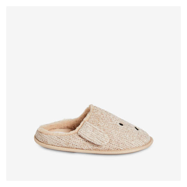 Corduroy Dog Slippers - Off White