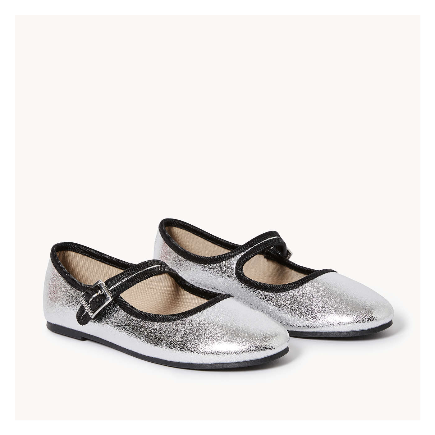 Kid Girls BCBG Dress Flats in Silver from Joe Fresh