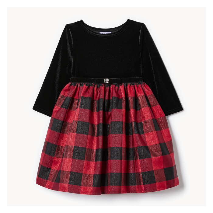 Toddler Girls' Blueberi Boulevard Velvet Dress