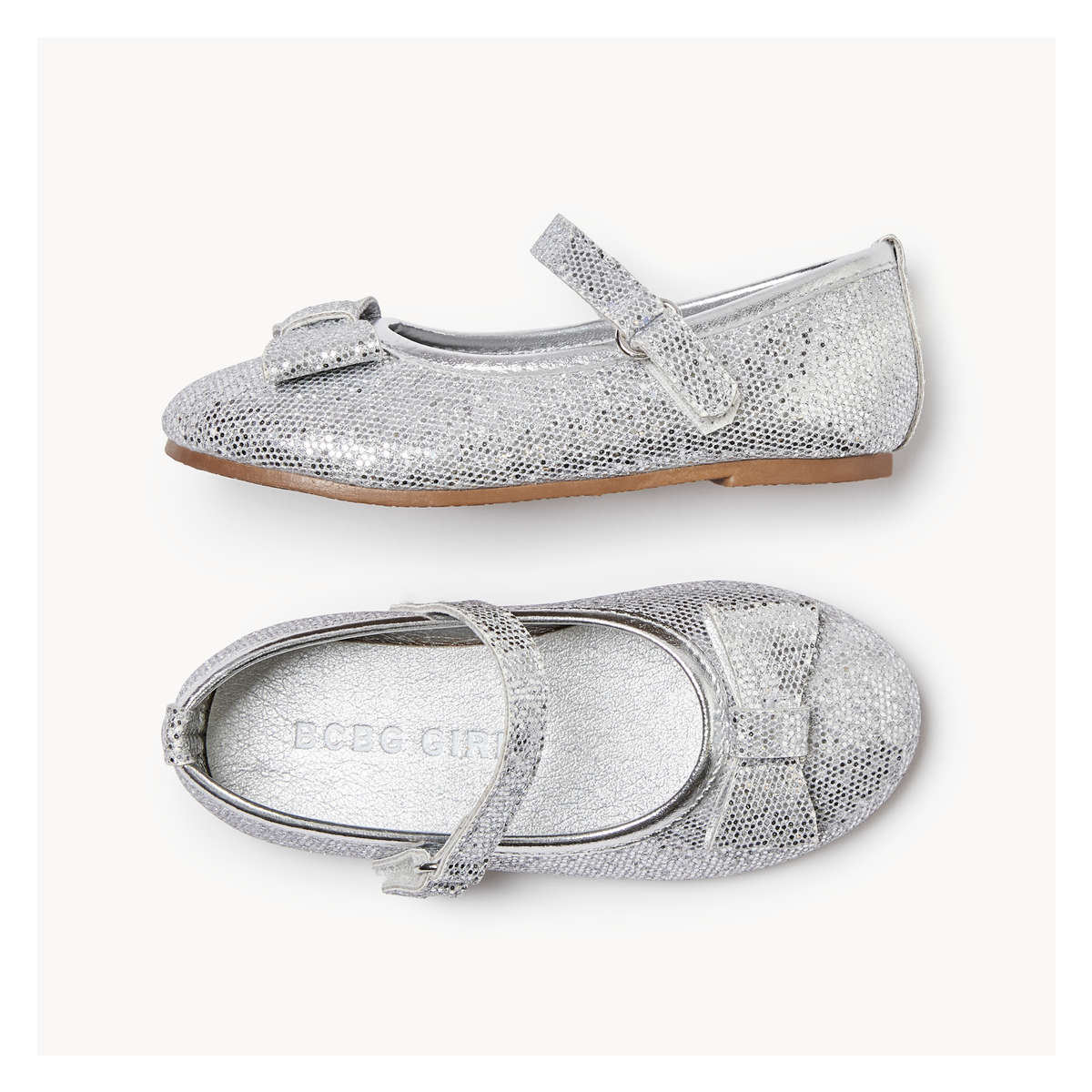 Ballerines habillees pour petites filles dans Argent Joe Fresh