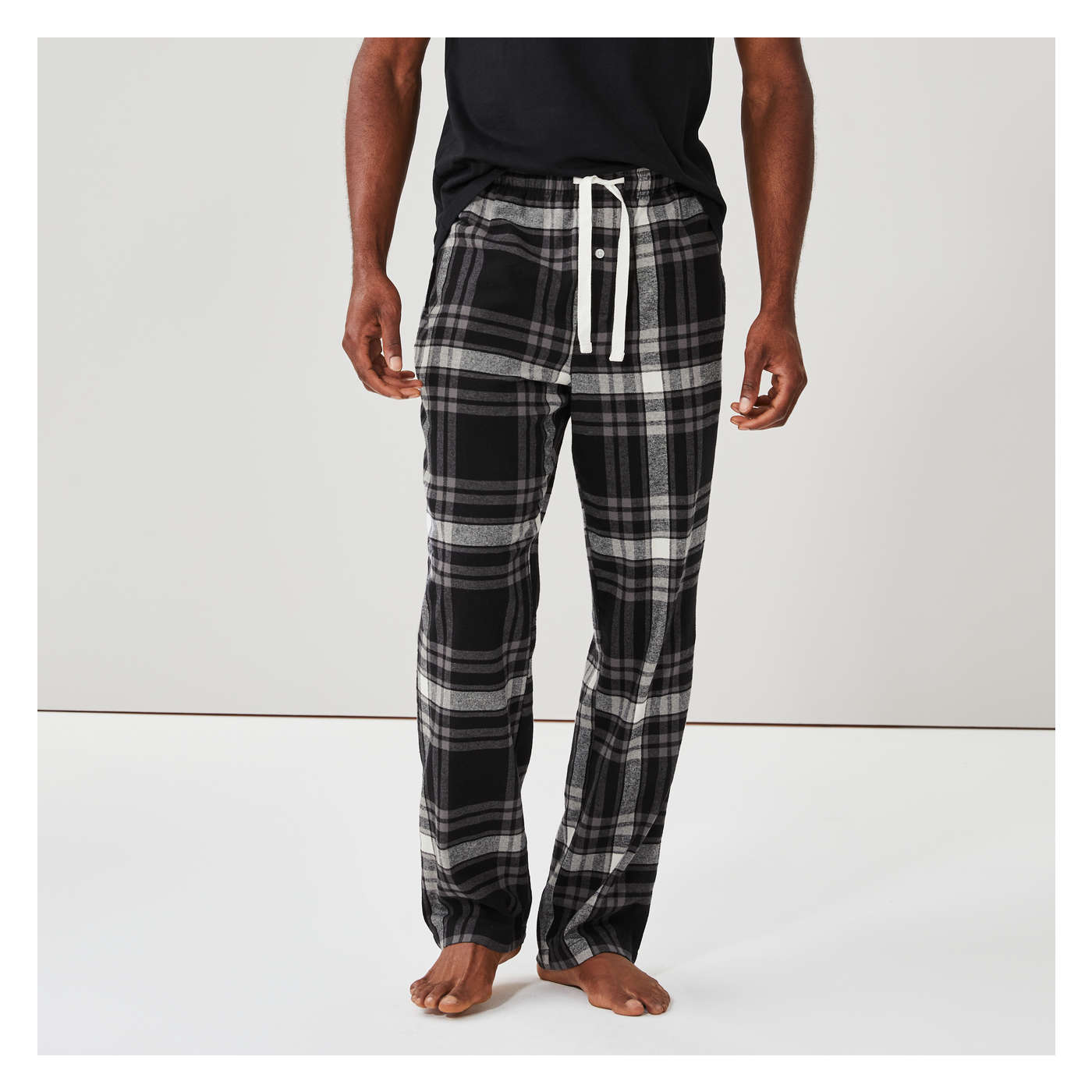 Patterned flannel pajama pants for men sale