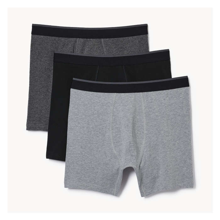 Men's 3 Pack Boxer Briefs - Black