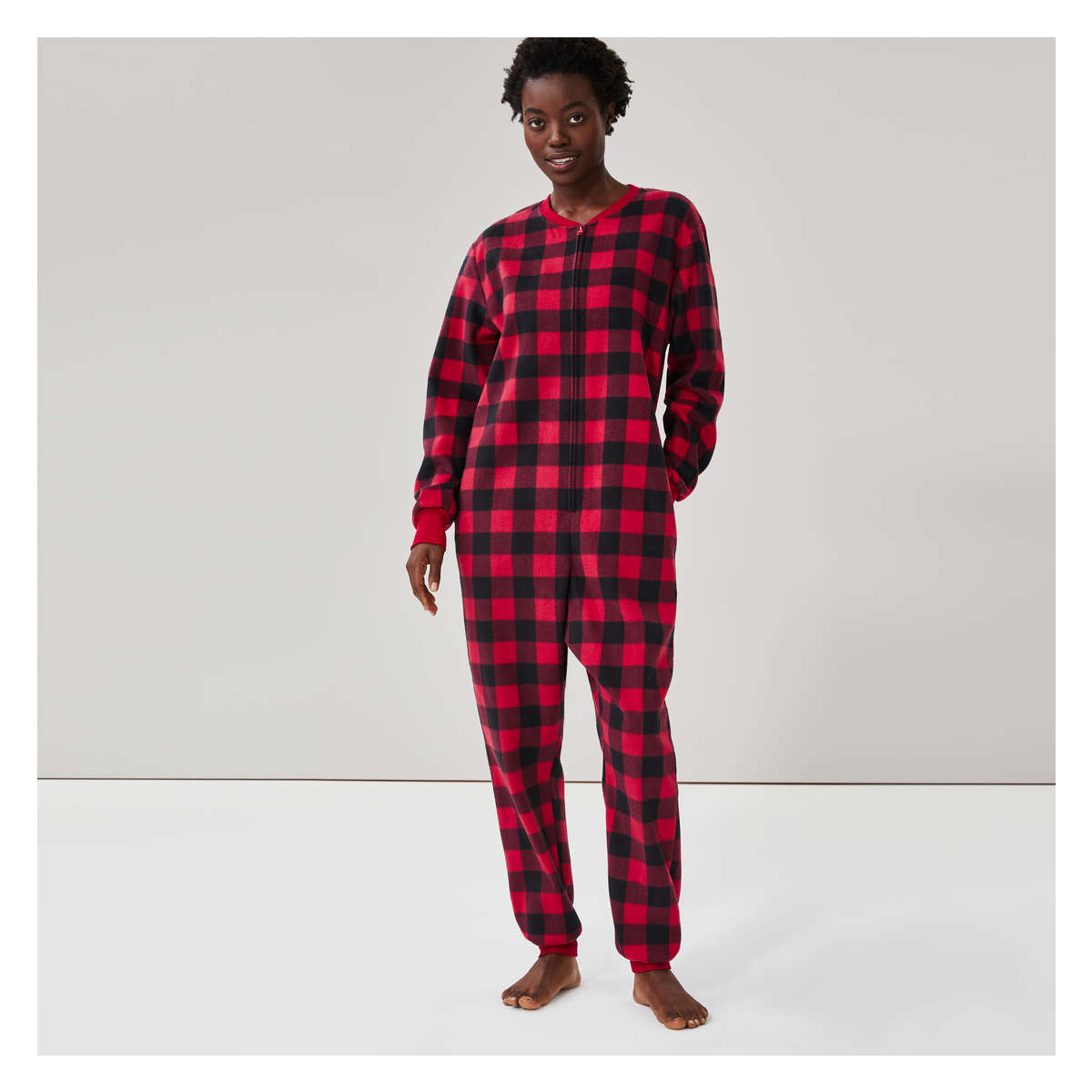 Adult Printed Sleeper in Red from Joe Fresh