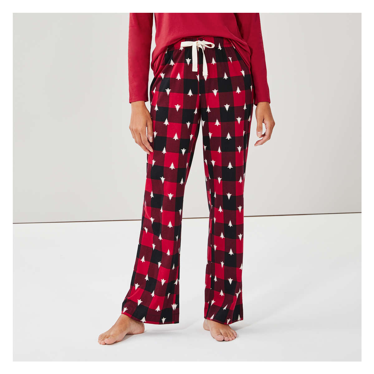 Sleep Pant in Red from Joe Fresh