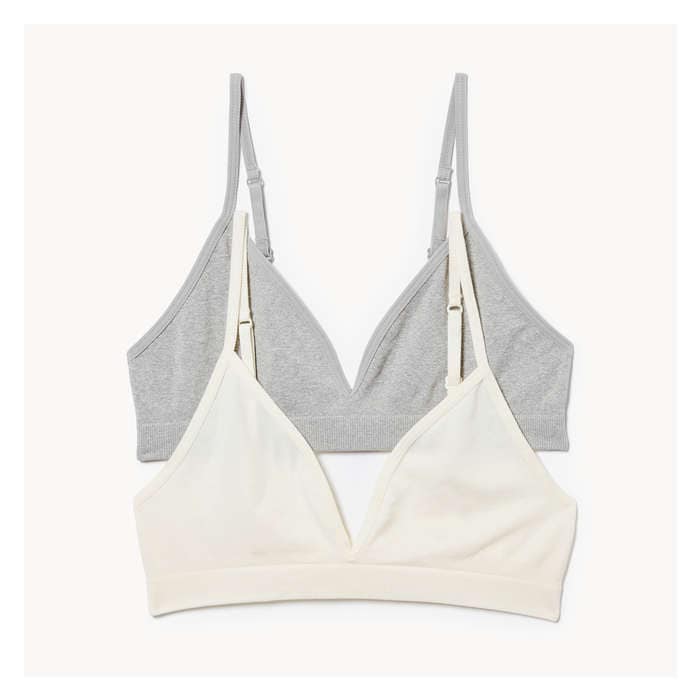 Women's 2 Pack Seamless Triangle Bralette