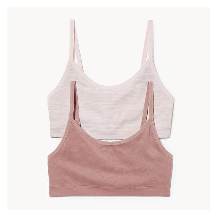 Women's 2 Pack Seamless Bralette - Taupe