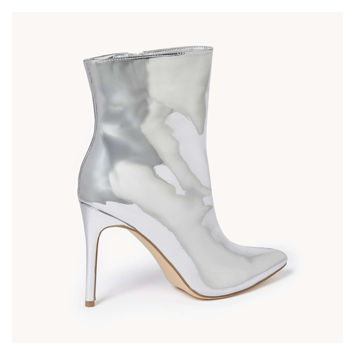 Metallic Ankle Boots in Silver from Joe Fresh