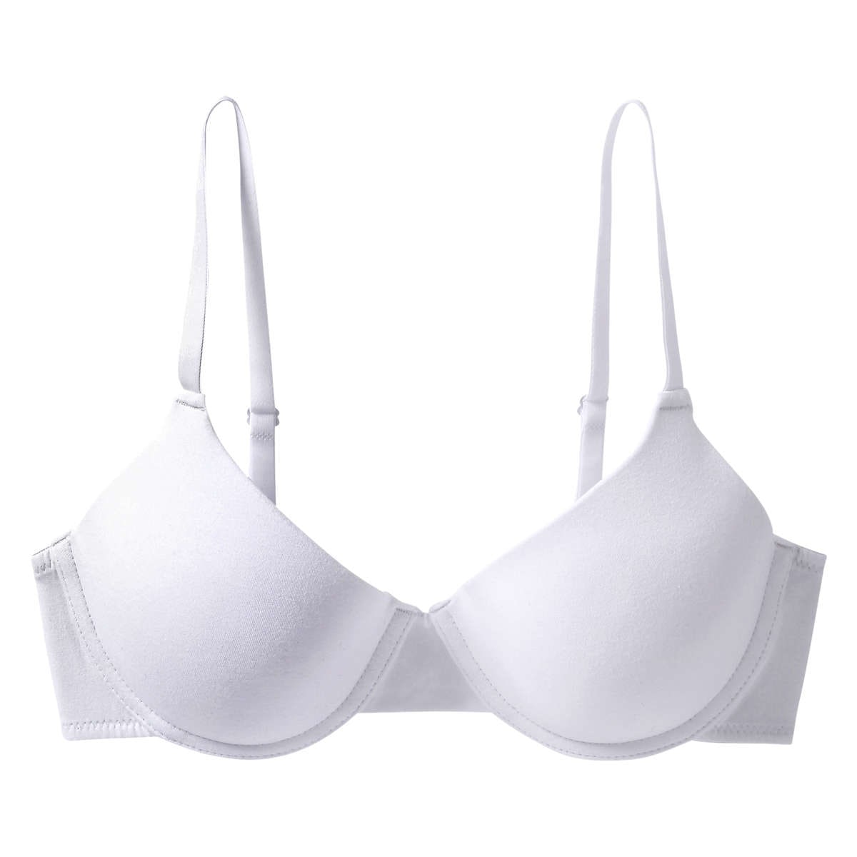 Womens Sports Bras Floral Unlined T Shirt Bra for Womens White L 