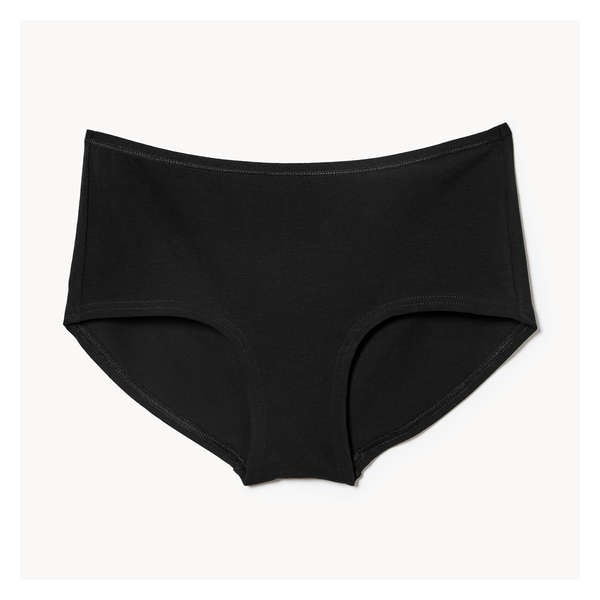 Cotton Boyshort - Black
