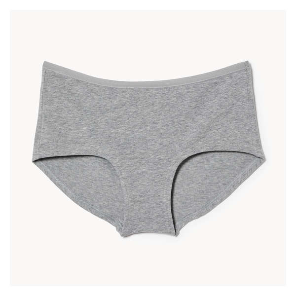 Cotton Boyshort - Grey Mix