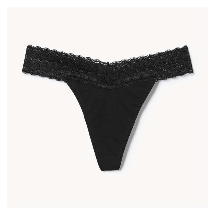 Women's Cotton Lace Thong