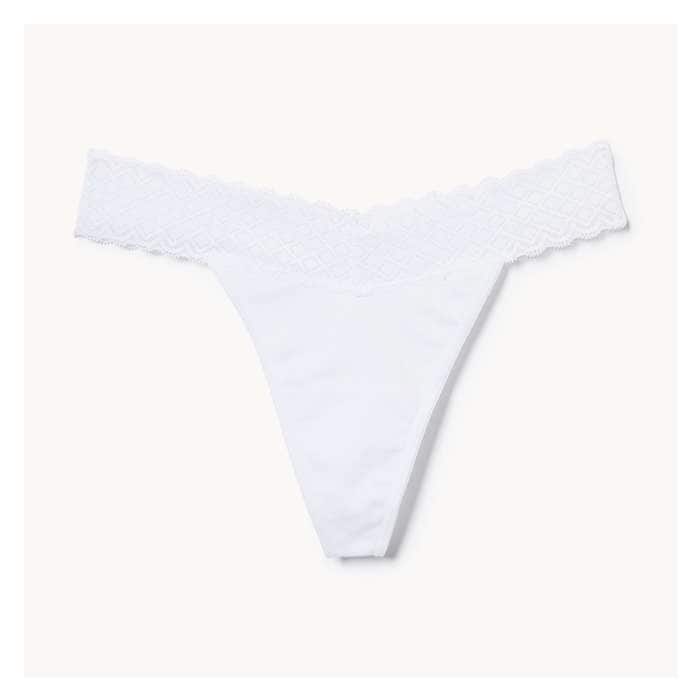 Women's Cotton Lace Thong