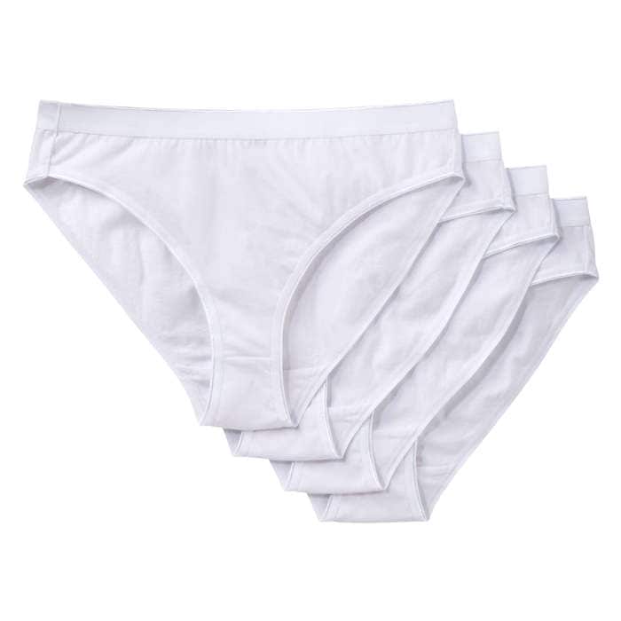 Women's 4-Pack High-Cut Briefs - White
