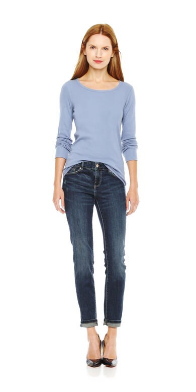 Ribbed Knit Tee