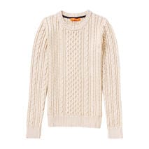 Cable Knit Sweater in Cream from Joe Fresh