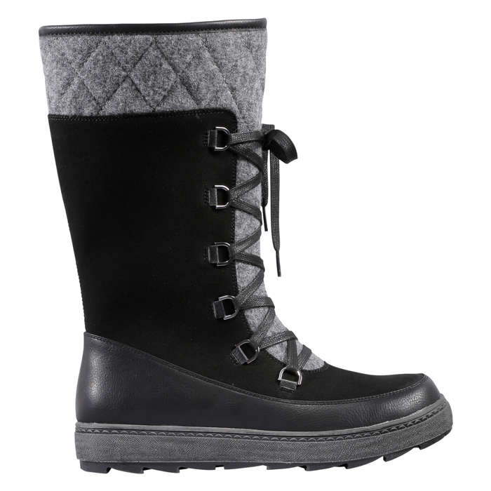 hiking suede boots black