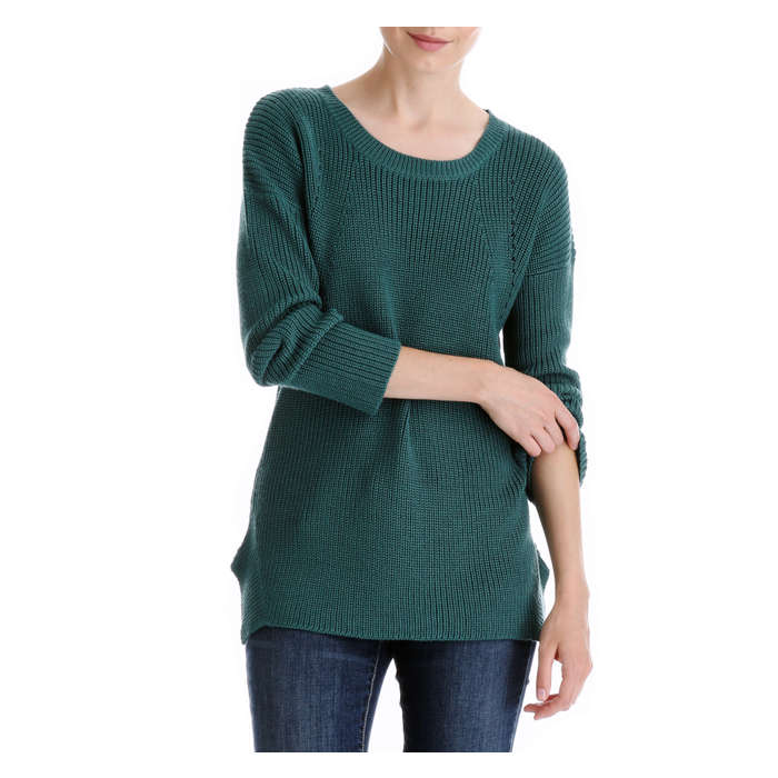 Ribbed Sweater in Teal from Joe Fresh