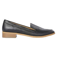 Faux Leather Loafers in Black from Joe Fresh