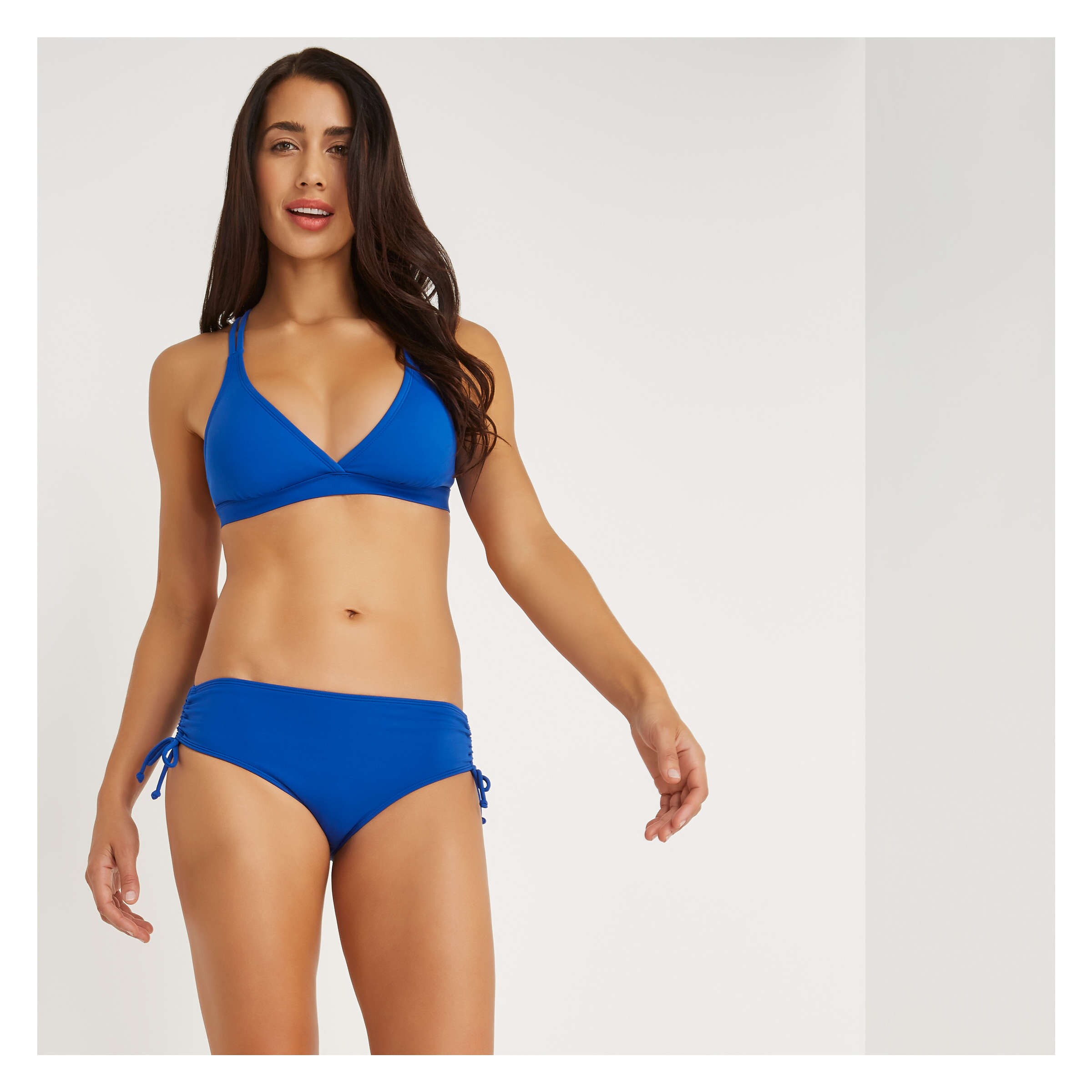 neon blue bikini top